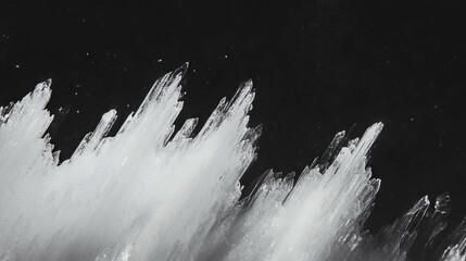 Aufkleber - Abstract background with foam smears and ice crystal texture for winter themes
