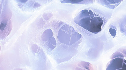 Poster - Frosty spiderweb design with icy texture for winter themes