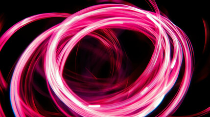 Aufkleber - Vibrant abstract fuchsia pink light swirls for creative design