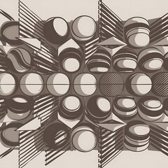 Leinwandbilder - Trendy round shapes with triangular angle design element vector illustration for wallpaper banner background card book illustration landing page