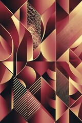 Leinwandbilder - Abstract geometric elegant modern pattern colorful background vector
