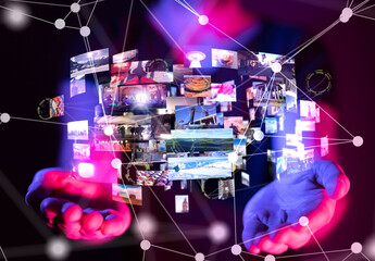 Poster - streaming data picture video material