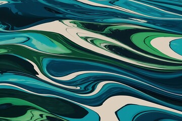 Leinwandbilder - Fluid waves abstract background for covers templates flyers placards brochures banners