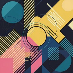 Leinwandbilder - Vector modern geometric abstract background design