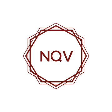 NQV creative minimalist letter logo.