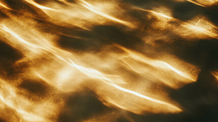 Aufkleber - Golden light waves background with high contrast abstract design