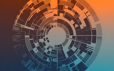 Poster - Circle abstract background vector illustration for wallpaper banner background card or landing page