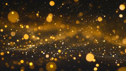 Poster - Enchanting golden dew drops on a spiderweb background for elegant design concepts