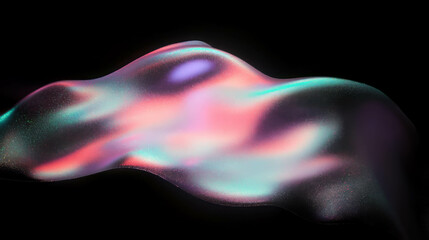 Poster - Abstract holographic gradient background with colorful illumination for design