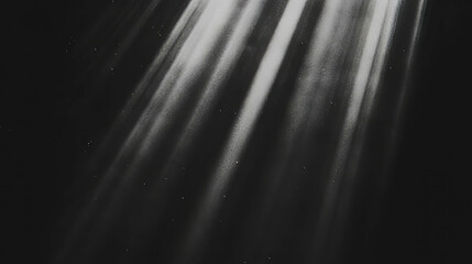 Poster - Mysterious grayscale light rays creating a noir atmosphere for elegant designs
