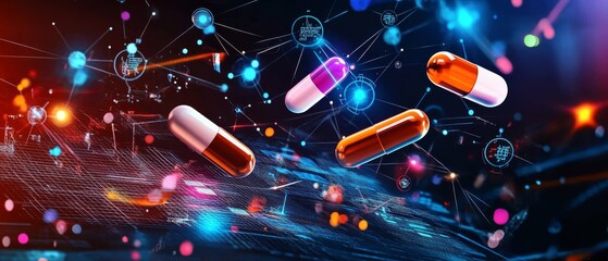 Poster - Explore how AI analyzes clinical data and market trends to enhance drug development processes in the pharmaceutical industry