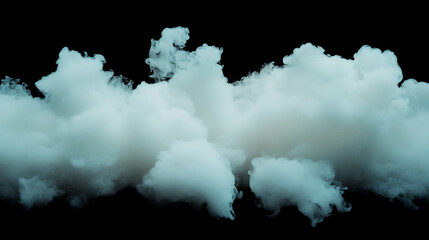 Poster - Mysterious atmosphere with grey smoke and white fog for creative projects