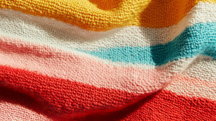 Poster - Vibrant background of handwoven fabric with natural dyes for creative textile design use