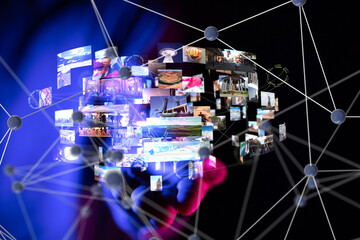 Poster - streaming data picture video material