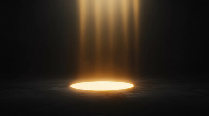 Poster - Mysterious halo effect with glowing light source for artistic design