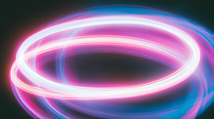 Aufkleber - Abstract neon light background with mysterious glowing swirls for modern design