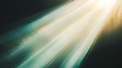 Poster - Mysterious light rays and hidden sun source for atmospheric design
