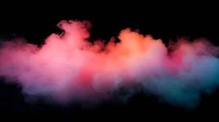 Fototapete - Vibrant abstract smoke with contrasting light for creative background design