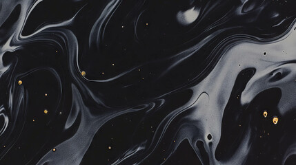 Poster - Dark abstract ink splatters and patterns for creative design