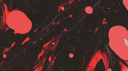 Poster - Abstract ink splatters and patterns design for creative backgrounds