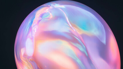 Poster - Iridescent pearl texture background with subtle pastel colors for creative design