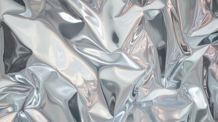 Poster - Abstract liquid chrome texture for futuristic design and decor