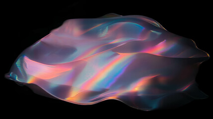 Poster - Abstract liquid rainbow light background with smooth colorful waves for artistic and creative design