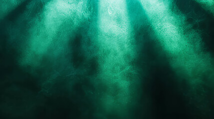 Poster - Ethereal mint light and mist background for creative design projects