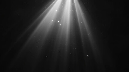 Poster - Enchanting monochrome light beams with soft halation for atmospheric design