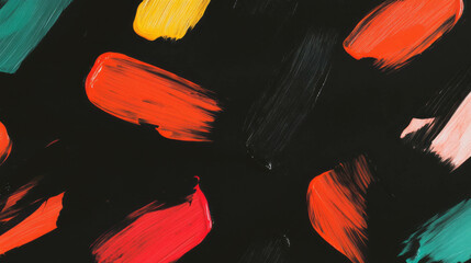 Poster - Vibrant abstract brushstroke background for artistic designs