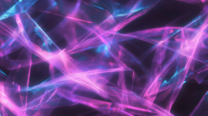 Poster - Futuristic neon light abstract design with geometric shapes for modern backgrounds