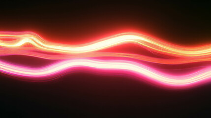 Poster - Abstract flowing neon light background for modern design and digital art