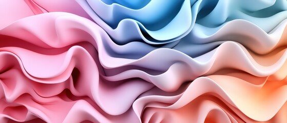 Poster - Abstract background featuring colorful waves and shapes in vibrant hues for creative design projects