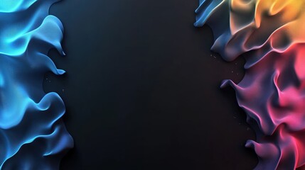Poster - Abstract background featuring colorful smoke patterns swirling in a dynamic design with vibrant hues