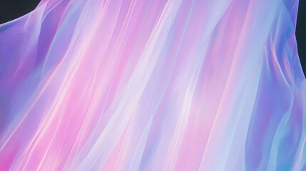 Poster - Abstract background with soft pastel pink and blue light waves for design or decoration