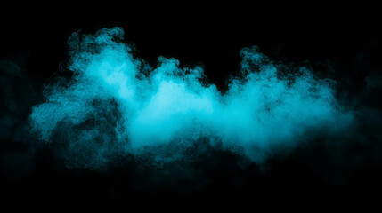 Poster - Ethereal blue mist creating a soft ambient atmosphere for calming designs