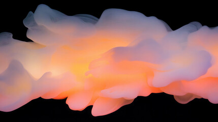 Poster - Soft and warm peach smoke background for creative designs