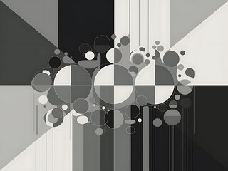 Leinwandbilder - Minimal geometric abstract vector background