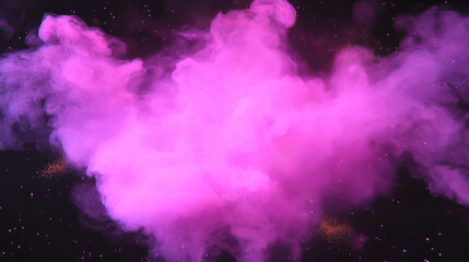 Poster - Ethereal pink light and gold dust abstract background for design
