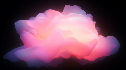 Aufkleber - Dreamy pink light background with soft glowing atmosphere for design and decor