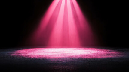 Fototapete - Gentle pink light on stage creating a calm and serene atmosphere