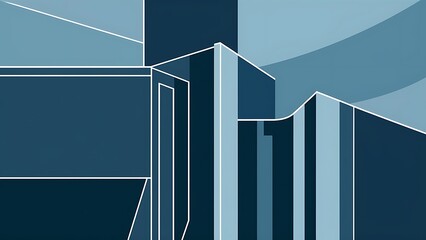 Leinwandbilder - Minimal geometric abstract vector background