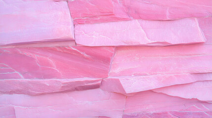 Poster - Pink stone wall texture for interior design and background concepts
