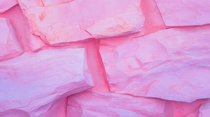 Poster - Soft pink stone wall texture for design and background inspiration