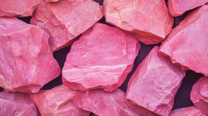 Poster - Pink stone wall texture background for creative design projects