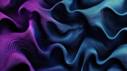 Poster - Abstract background featuring wavy lines and dots in a colorful design suitable for various creative projects