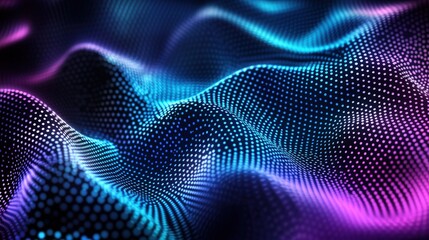 Poster - Abstract background featuring a wave of light with a gradient effect and soft colors for design purposes