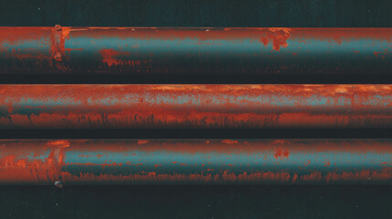 Aufkleber - Industrial pipe background with subtle rust patterns for design and decor
