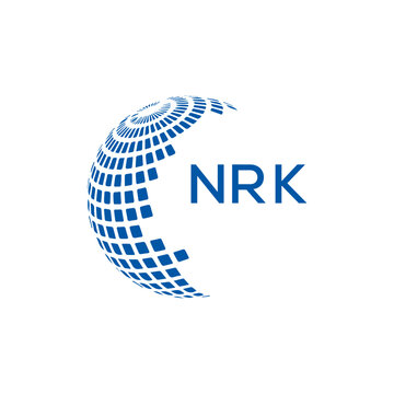NRK creative minimalist letter logo.
