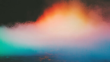 Aufkleber - Magical rainbow atmosphere with soft gradient light for mystical background design